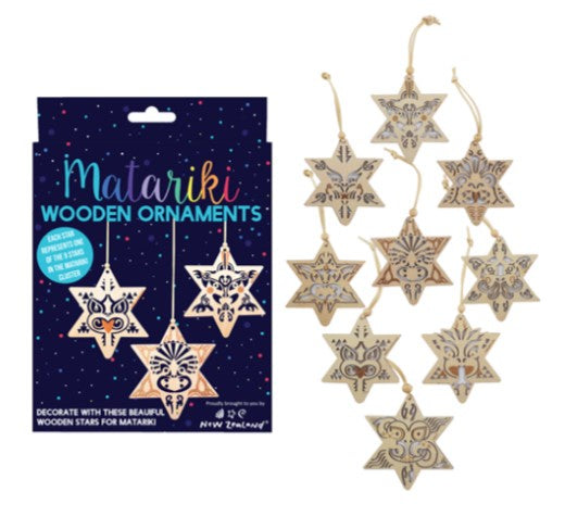 MATARIKI WOODEN ORNAMENTS