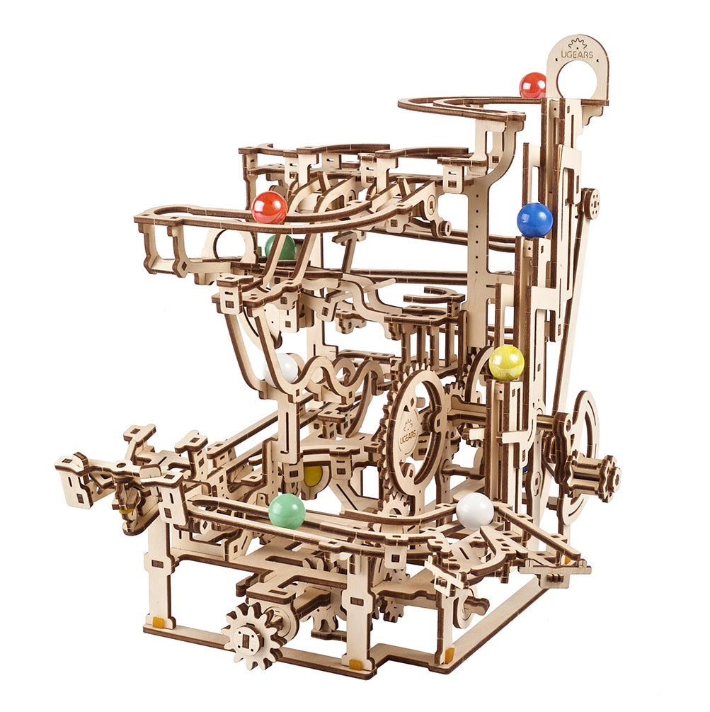 Ugears Marble Run Tiered Hoist