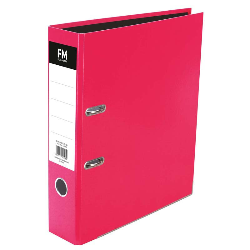 FM BINDER VIVD SHOCKING PINK A4 LEVER ARCH