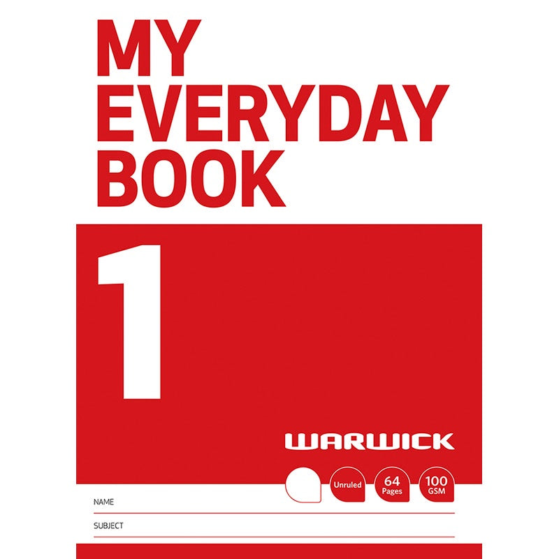 Warwick My Topic Book 1/ My Everyday Book 1 Unruled 64 Page