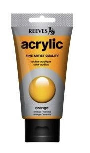 PAINT REEVES ACRYLIC 75ML ORANGE