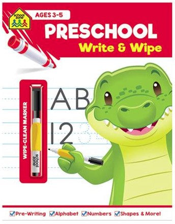 School Zone Write and Wipe Preschool